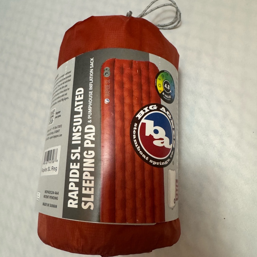 NWT big Agnes rapide Insulated Sleeping Pad